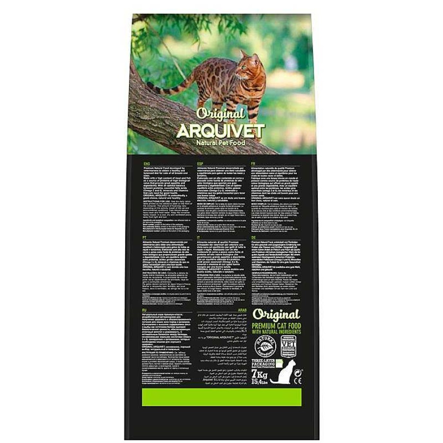 Gatos ARQUIVET Pienso Para Gatos | Arquivet-Original - Adult - Pienso Para Gatos - Pollo Y Arroz - 7 Kg