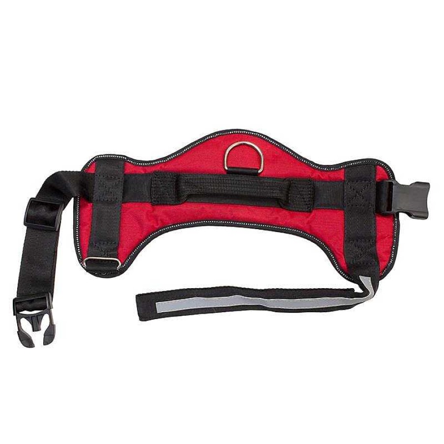 Perros ARQUIVET Arneses Para Perros | Arnes Acolchado Rojo Y Negro Talla / Medidas: Cuello 64 Cm - Pecho 66-72 Cm