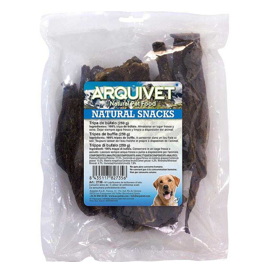 Perros ARQUIVET Snacks Naturales | Tripa De B Falo (Bolsa 250 G)