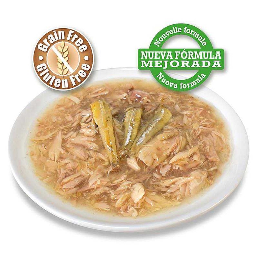 Gatos ARQUIVET Comida H Meda Para Gatos | At N Blanco Y Anchoas En Salsa - 80 G