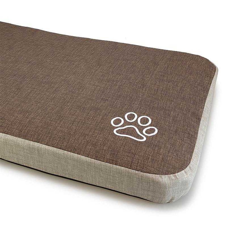 Perros ARQUIVET Colchonetas Para Perros | Colchoneta Perros Marr N Y Beige Con Huella 105X70X9Cm