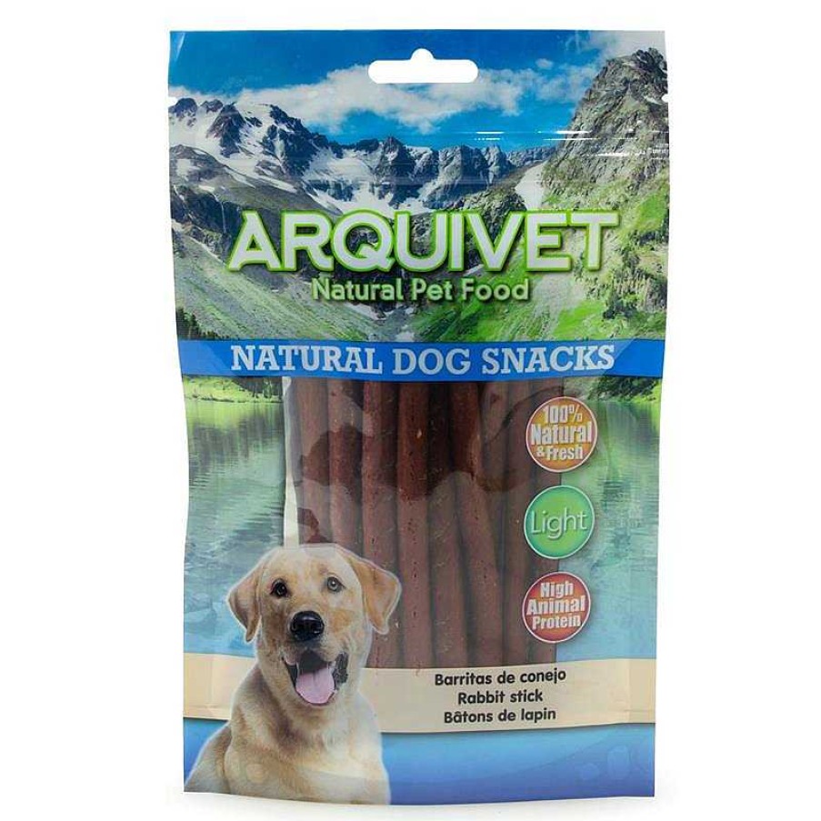 Perros ARQUIVET Snacks Naturales Para Perros | Pack 12 Unidades - Barritas De Conejo 100 G - Snacks Naturales