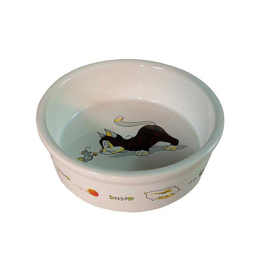 Gatos ARQUIVET Comederos Para Gatos | Comedero Ceramica Gatito - 12 Cm