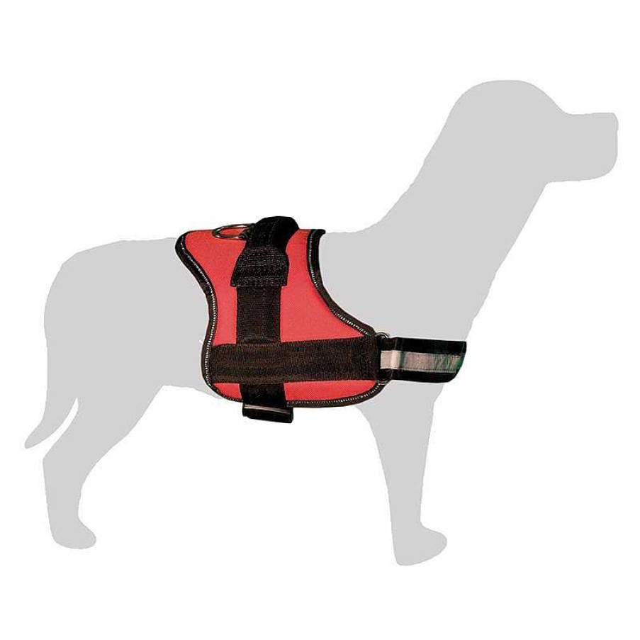 Perros ARQUIVET Arneses Para Perros | Arnes Acolchado Rojo Y Negro / Medidas: Cuello 69 Cm - Pecho 67-75 Cm