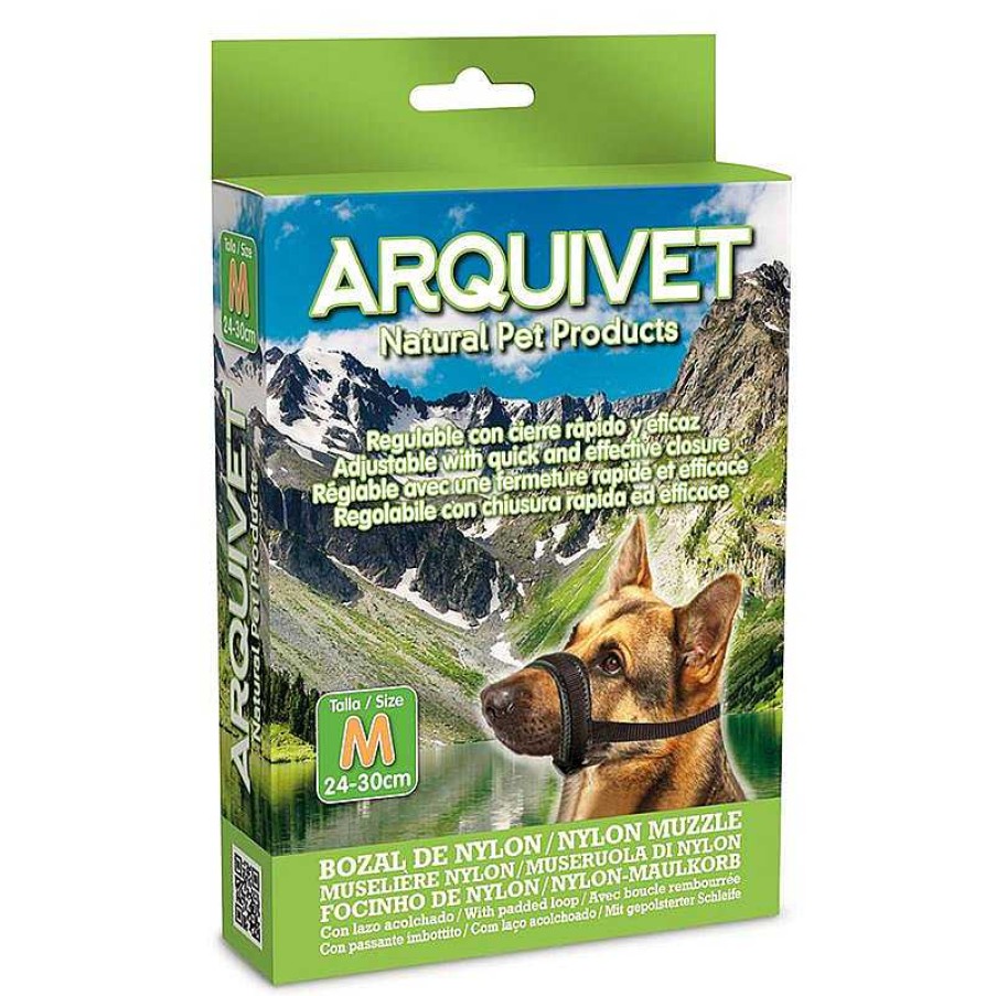 Perros ARQUIVET Bozales Para Perros | Bozal Nylon Con Lazo Acolchado - M