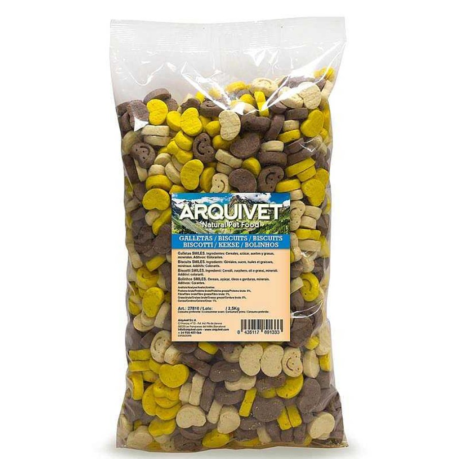 Perros ARQUIVET Galletas Para Perros | Galletas "Smiles" 2,5 Kg - Galletas Para Perros