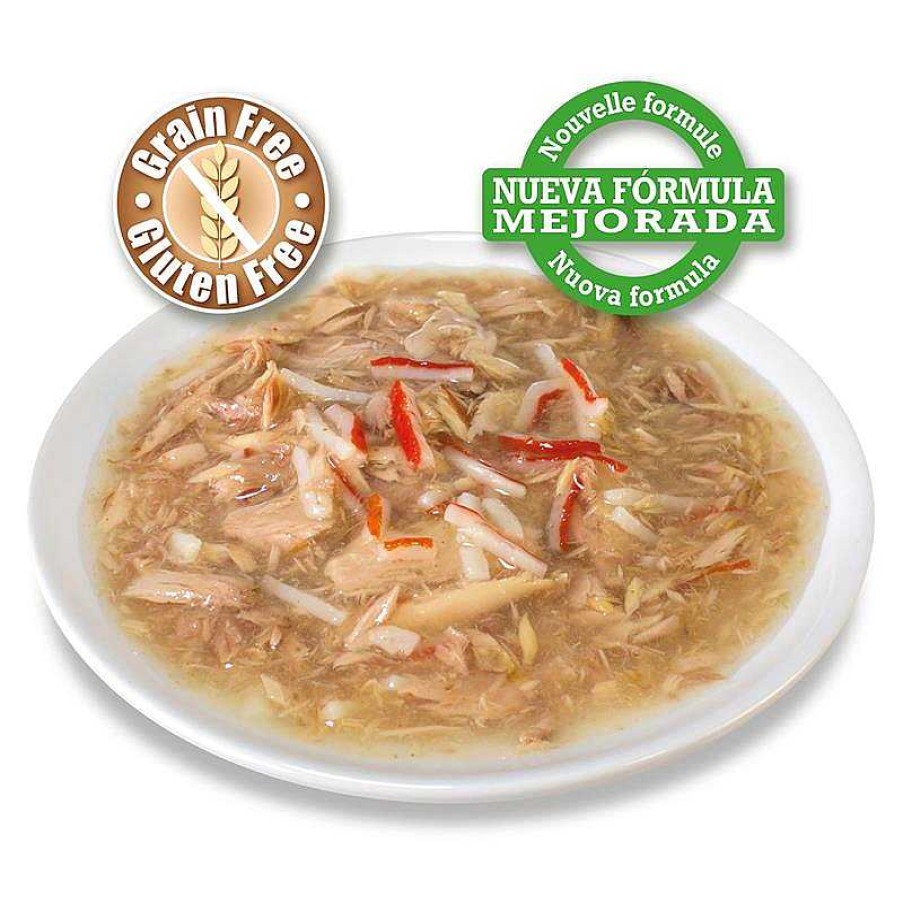 Gatos ARQUIVET Comida H Meda Para Gatos | At N Blanco Y Palito De Cangrejo En Salsa - 80 G