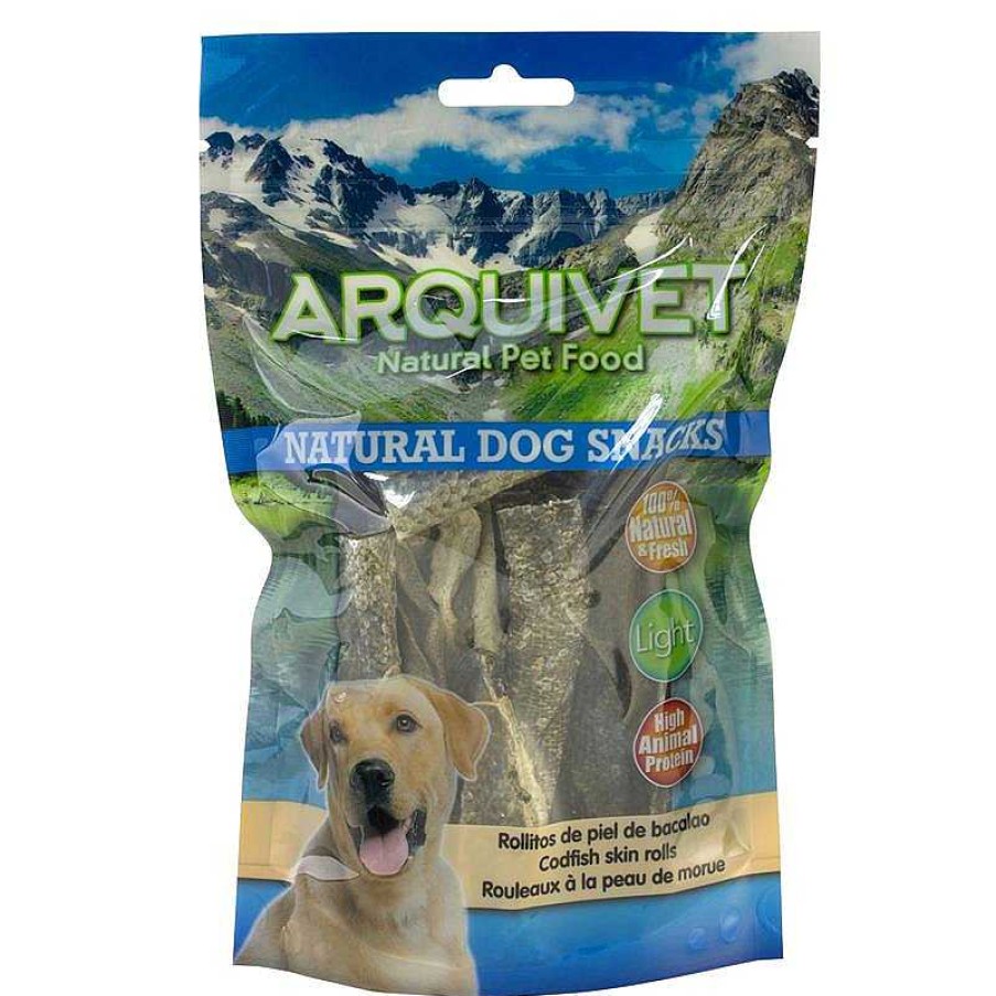 Perros ARQUIVET Snacks Naturales Para Perros | Rollitos De Piel De Bacalao 70 G