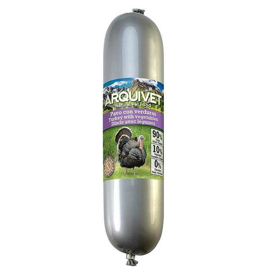 Perros ARQUIVET Comida H Meda Para Perros | Salchicha De Pavo Con Verduras - 500 G