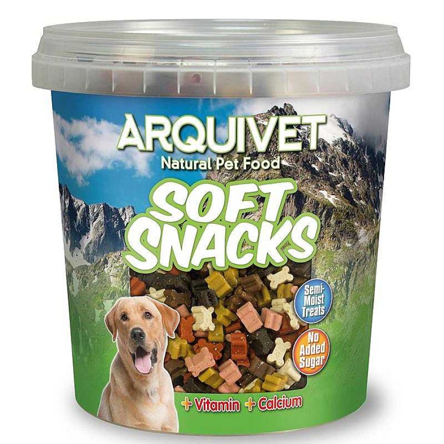 Perros ARQUIVET Arquivet Soft Snacks | Pack 6 Unidades - Soft Snacks - Mini Huesitos Mix - 800 G