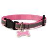 Perros ARQUIVET Collares Para Perros | Collar Perro Reflectante Rosa - 1,9 X 35/50 Cm