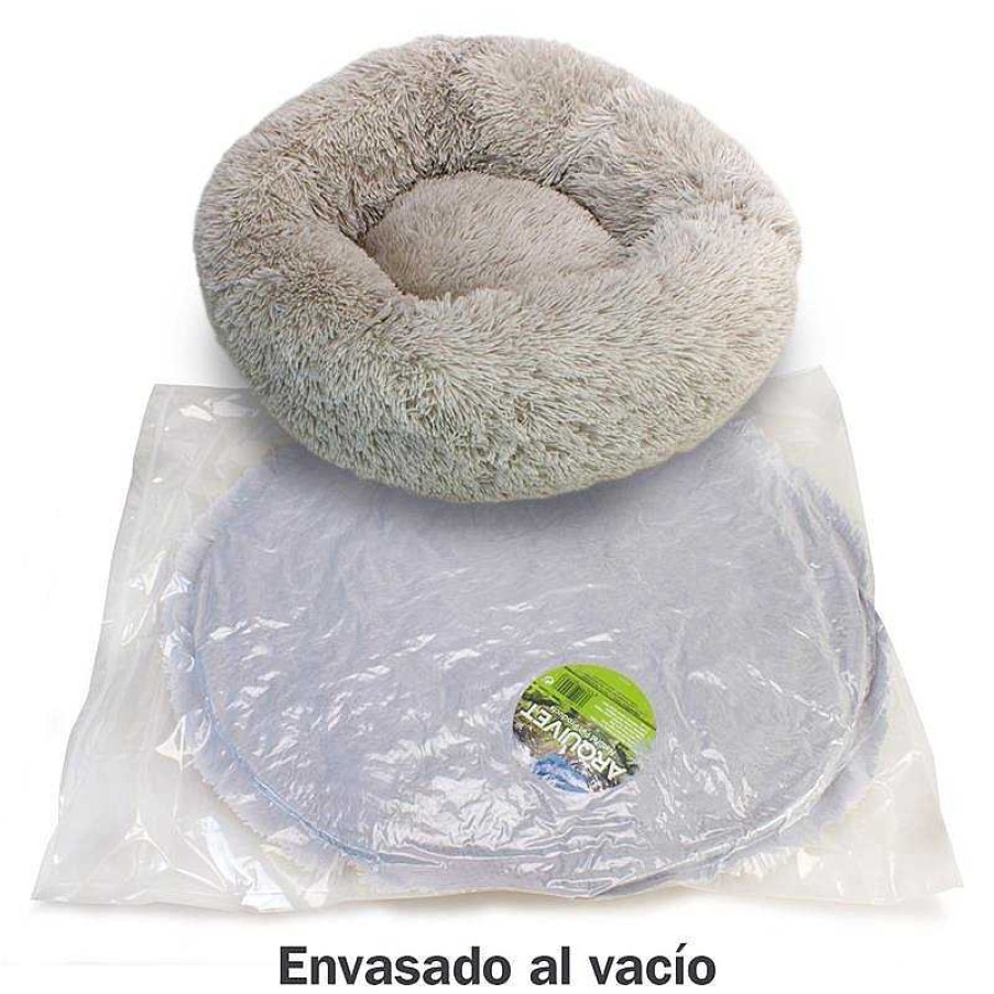 Perros ARQUIVET Camas Para Perros | Cama Redonda Suave Gris Claro - 70 Cm