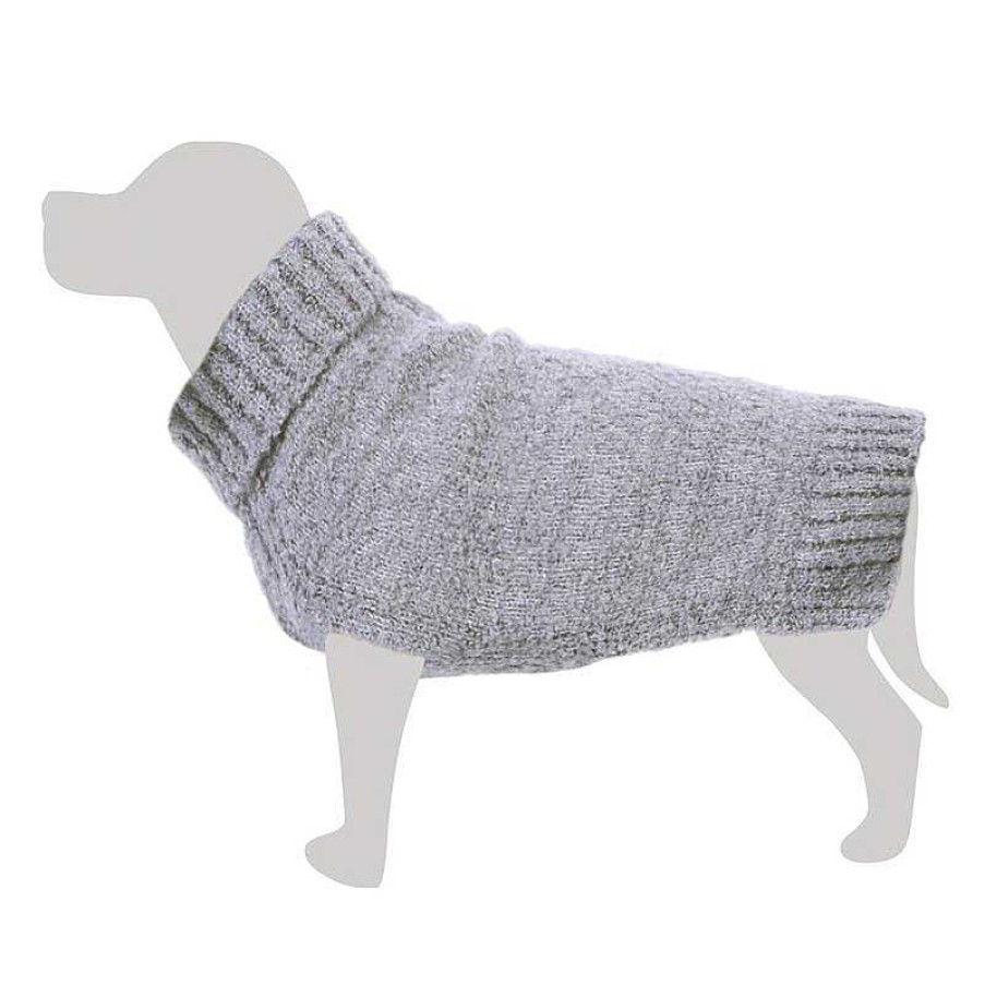 Perros ARQUIVET Jers Is Para Perros | Jersey De Punto Jaspeado Gris - M/30Cm - Ropa Para Perros - Ayuda A Protegerlos Del Fr O - Accesorios Para Mascotas