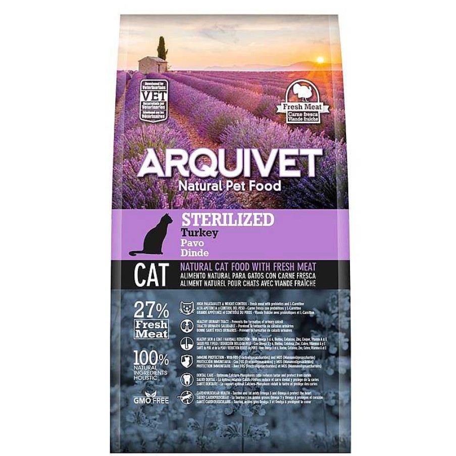 Gatos ARQUIVET Pienso Para Gatos | Arquivet - Sterilized - Pienso Para Gatos Esterilizados - Pavo - 1,5 Kg