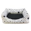 Perros ARQUIVET Camas Para Perros | Cama Cuadrada Estrellas Negras - 60X50X18Cm