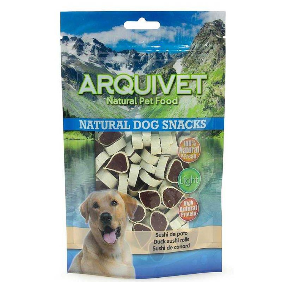 Perros ARQUIVET Snacks Naturales Para Perros | Pack 12 Unidades - Sushi De Pato 100 G - Snacks Naturales