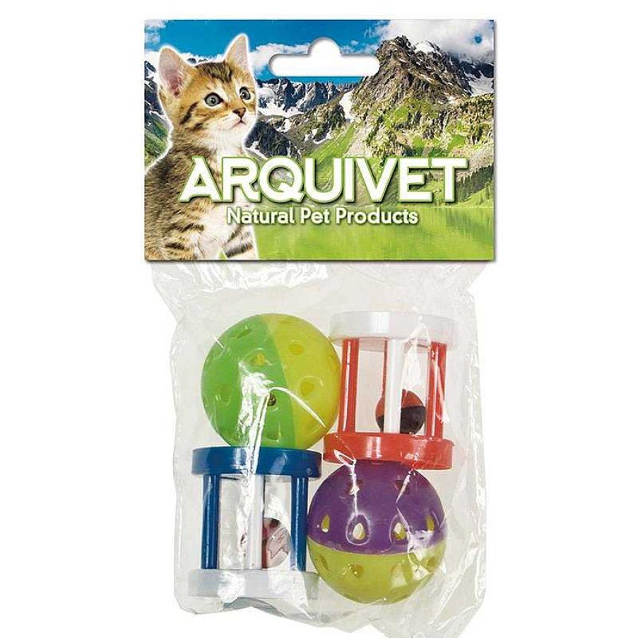 Gatos ARQUIVET Juguetes Para Gatos | Pelota Y Cilindro Cascabel