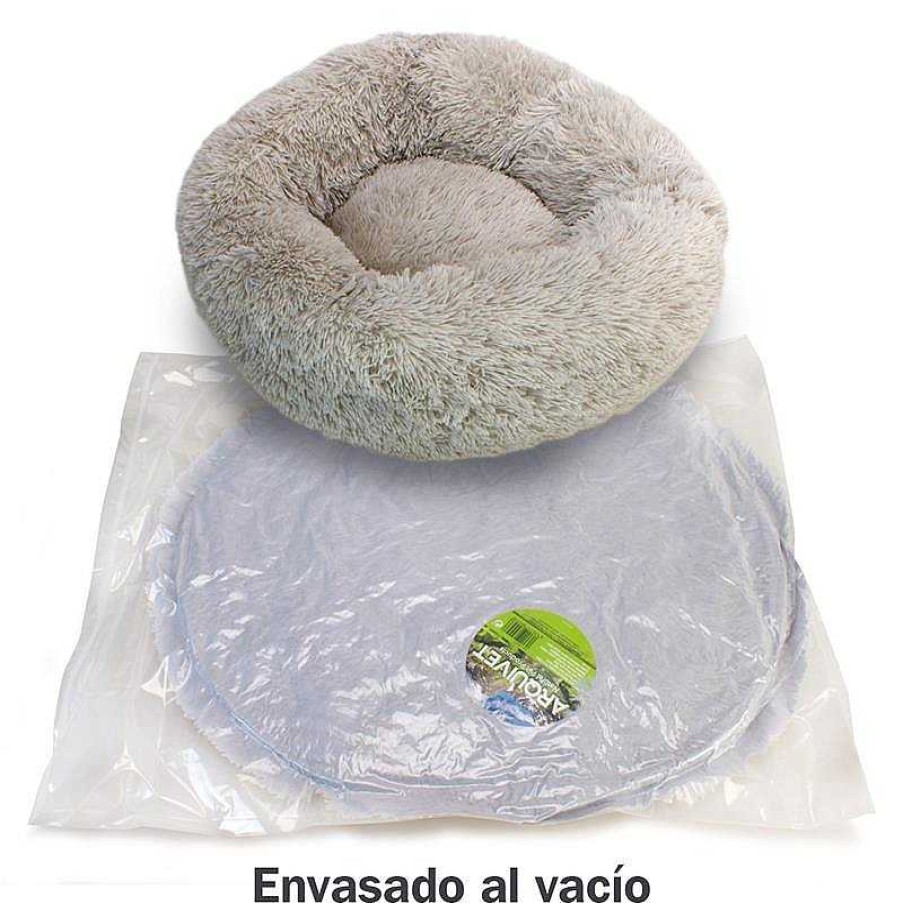 Perros ARQUIVET Camas Para Perros | Cama Redonda Suave Gris Claro - 50 Cm