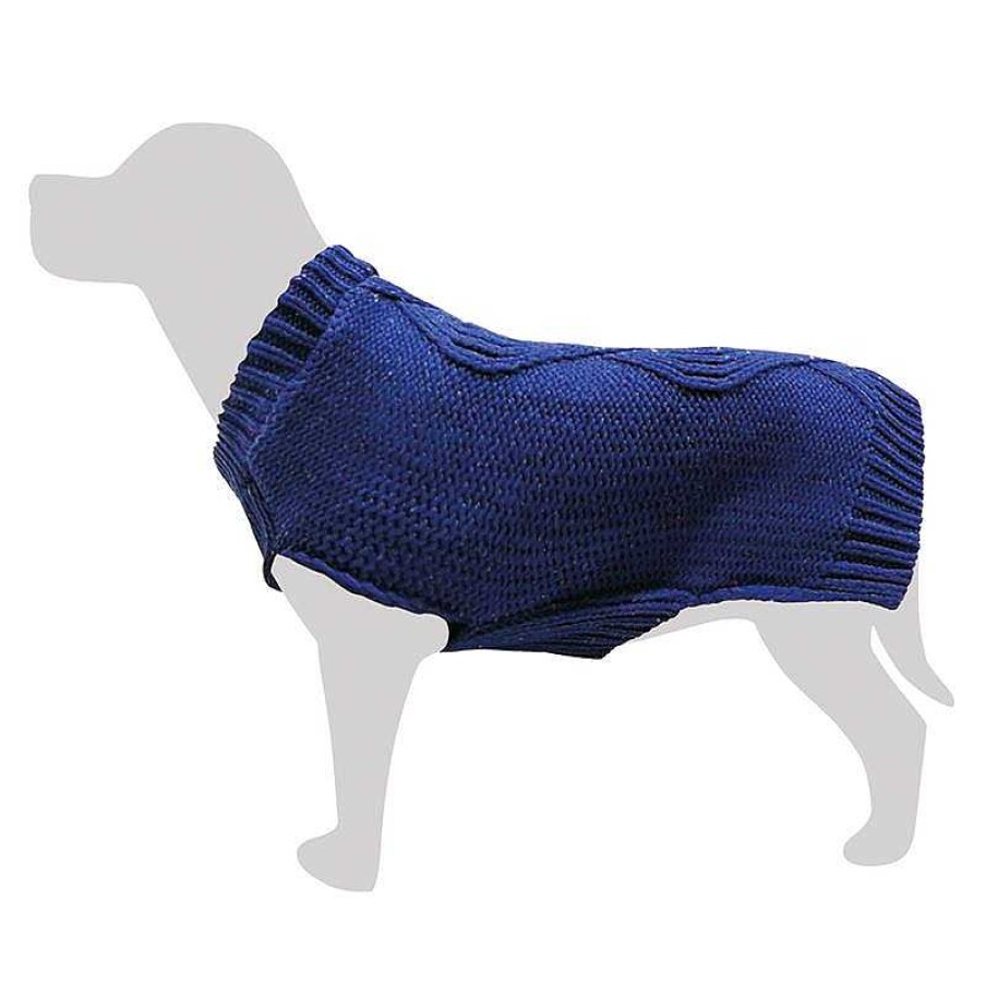 Perros ARQUIVET Jers Is Para Perros | Jersey De Punto Trenzado Azul S