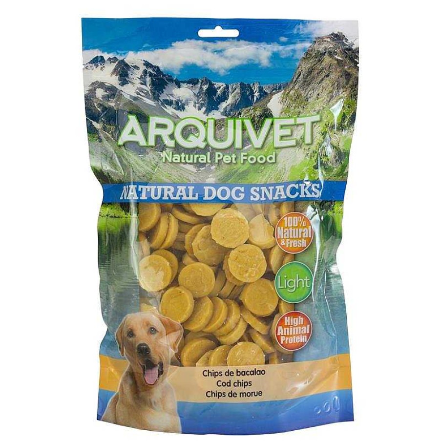 Perros ARQUIVET Snacks Naturales Para Perros | Chips De Bacalao - 1 Kg - Snacks Naturales