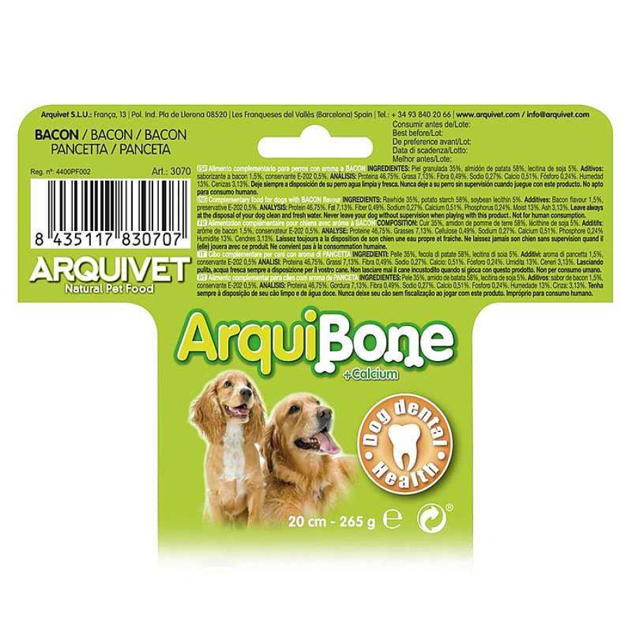 Perros ARQUIVET Arquivet Bone Comida Para Perro | Arquibone Bacon 20 Cm - 265 G