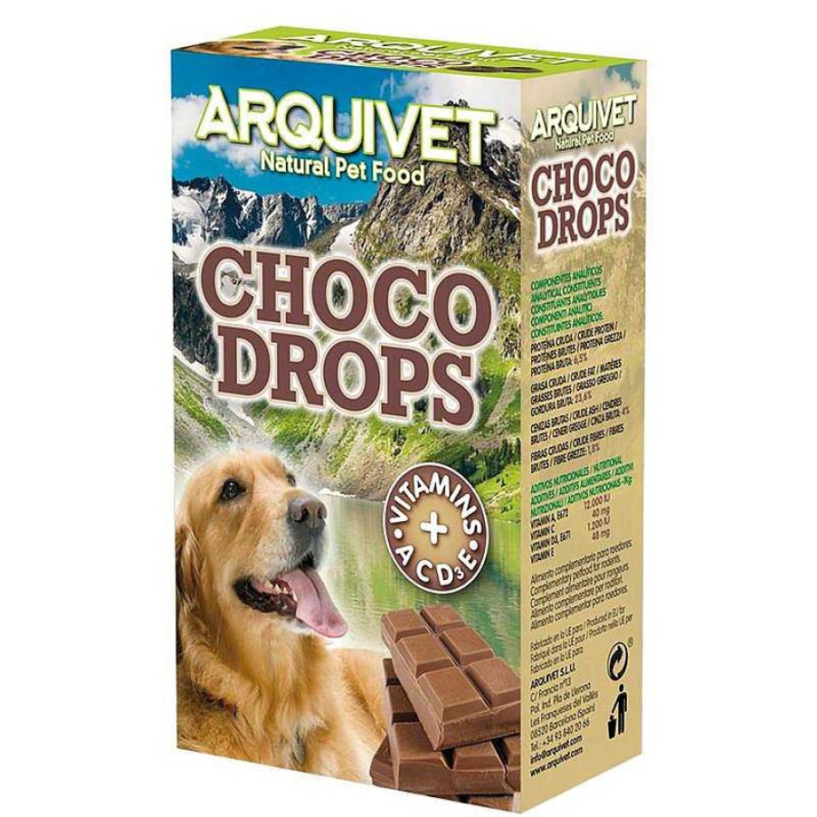 Perros ARQUIVET Galletas Para Perros | Choco Drops 65 Gr - Snacks De Chocolate Para Perros