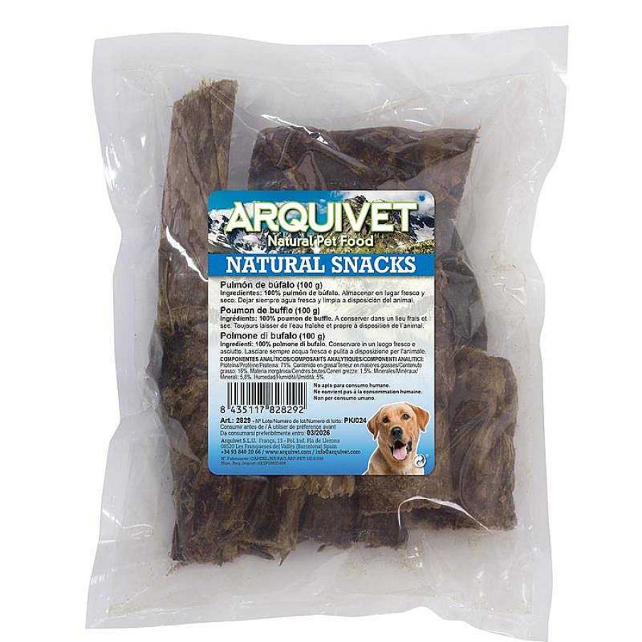 Perros ARQUIVET Snacks Naturales | Pulm N De B Falo (Bolsa 100 G)