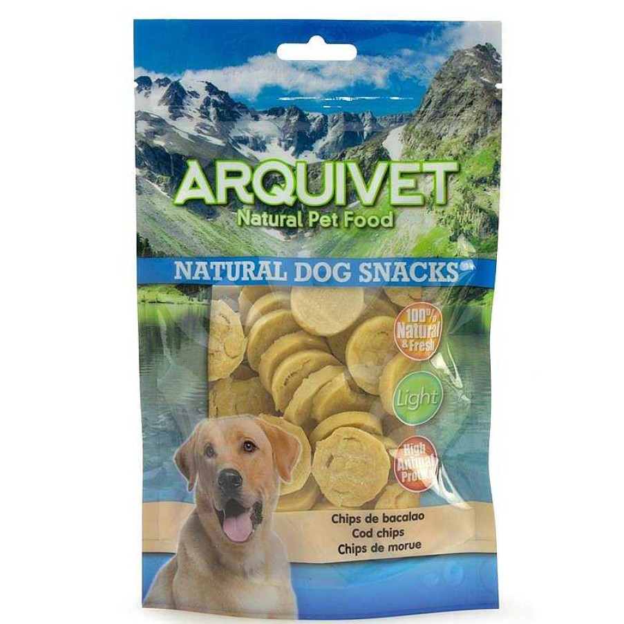 Perros ARQUIVET Snacks Naturales Para Perros | Chips De Bacalao 100 G