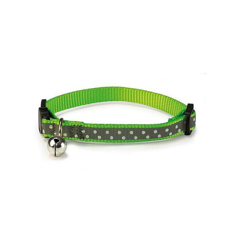 Gatos ARQUIVET Collares Para Gatos | Collar Gato Reflectante Verde