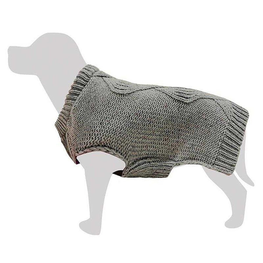 Perros ARQUIVET Jers Is Para Perros | Jersey De Punto Trenzado Gris Xs