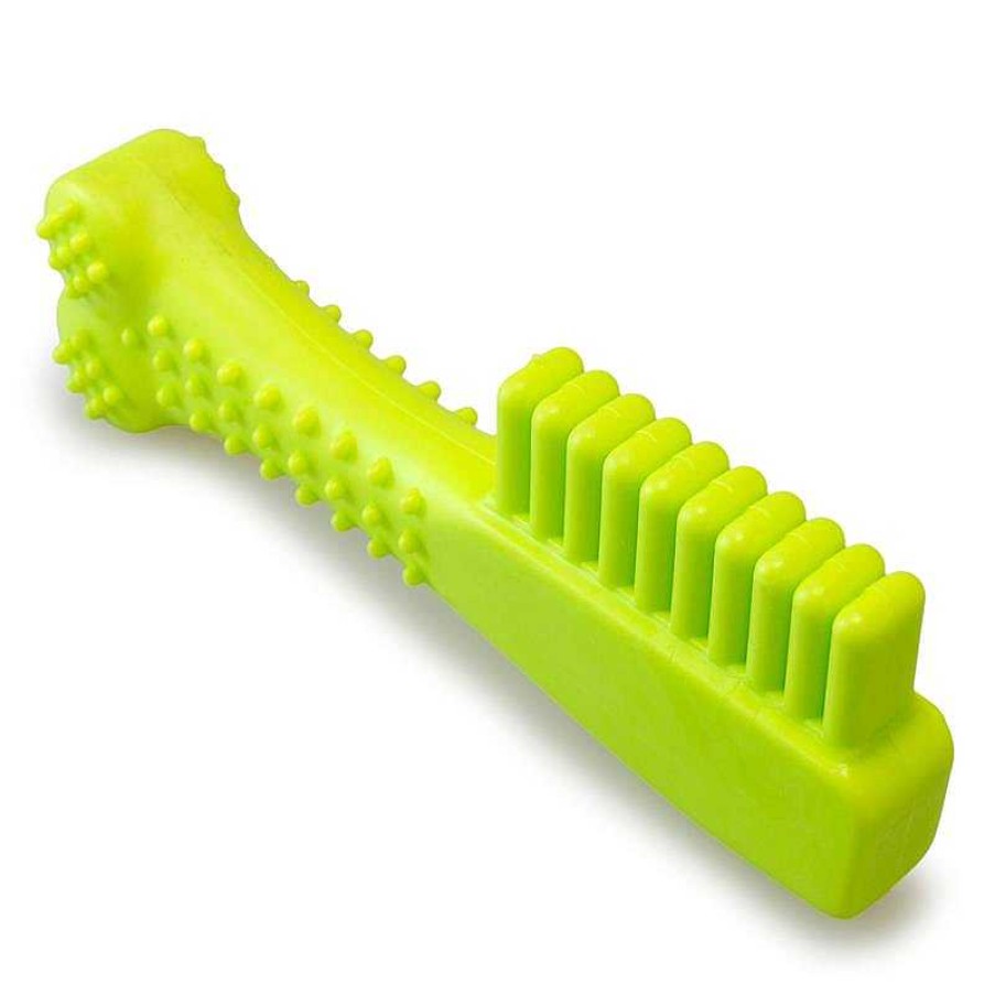 Perros ARQUIVET Juguetes De Goma Para Perros | Cepillo De Dientes Verde De Goma - Para Perros - 13,5 Cm