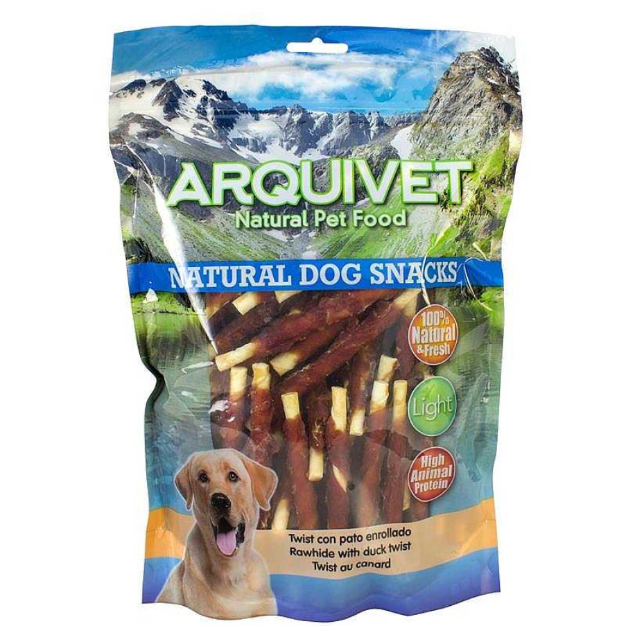 Perros ARQUIVET Snacks Naturales Para Perros | Twist Con Pato Enrollado - 13 Cm - 1 Kg