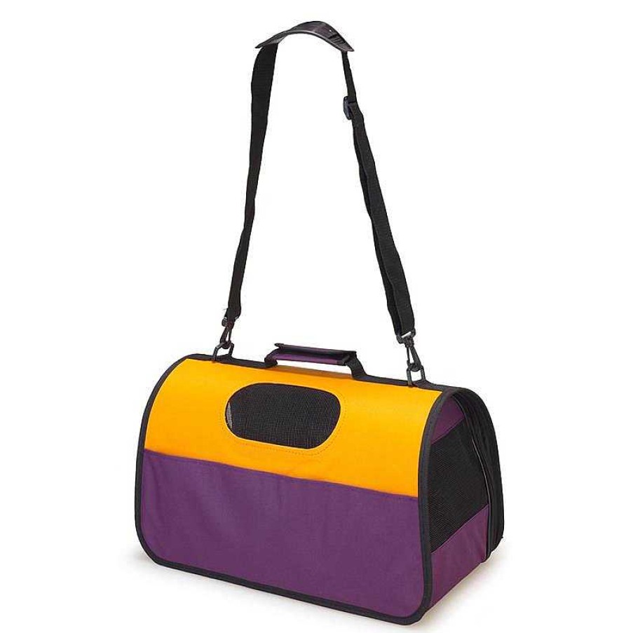 Perros ARQUIVET Bolsos Para Perros | Transport N/Bolsa Color Violeta Y Naranja Avi N - Para Peque As Mascotas - 49 X 28 X 29 Cm